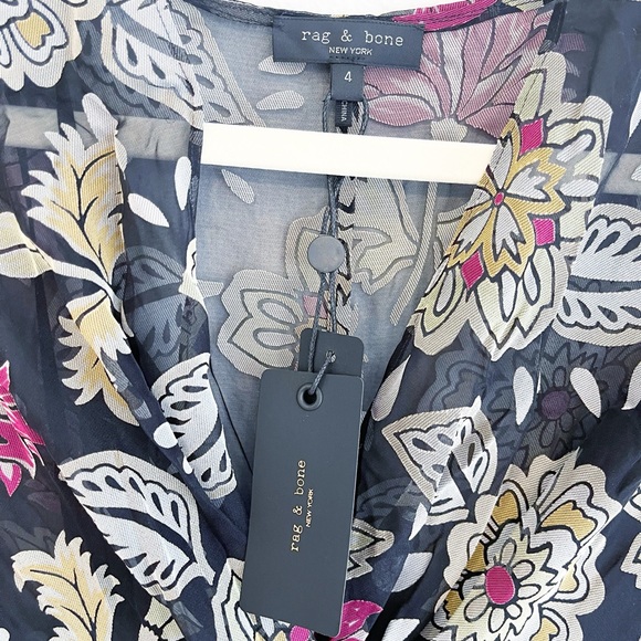 Rag & Bone Tamar Floral Dress New With Tags - Picture 8 of 15